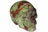 Polished Dragon's Blood Jasper Skull - South Africa #110076-1